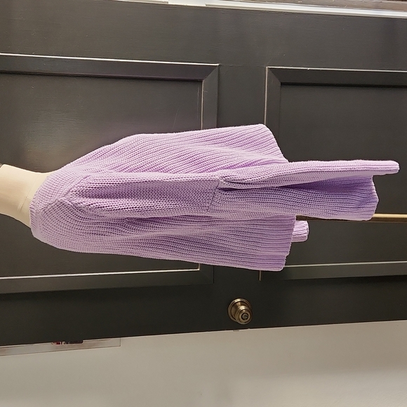 Free People Damsel Purple Bell Sleeve Sweater Size Medium - Picture 6 of 15